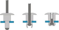 Illustration Of Various Styles Of Rivets When Set